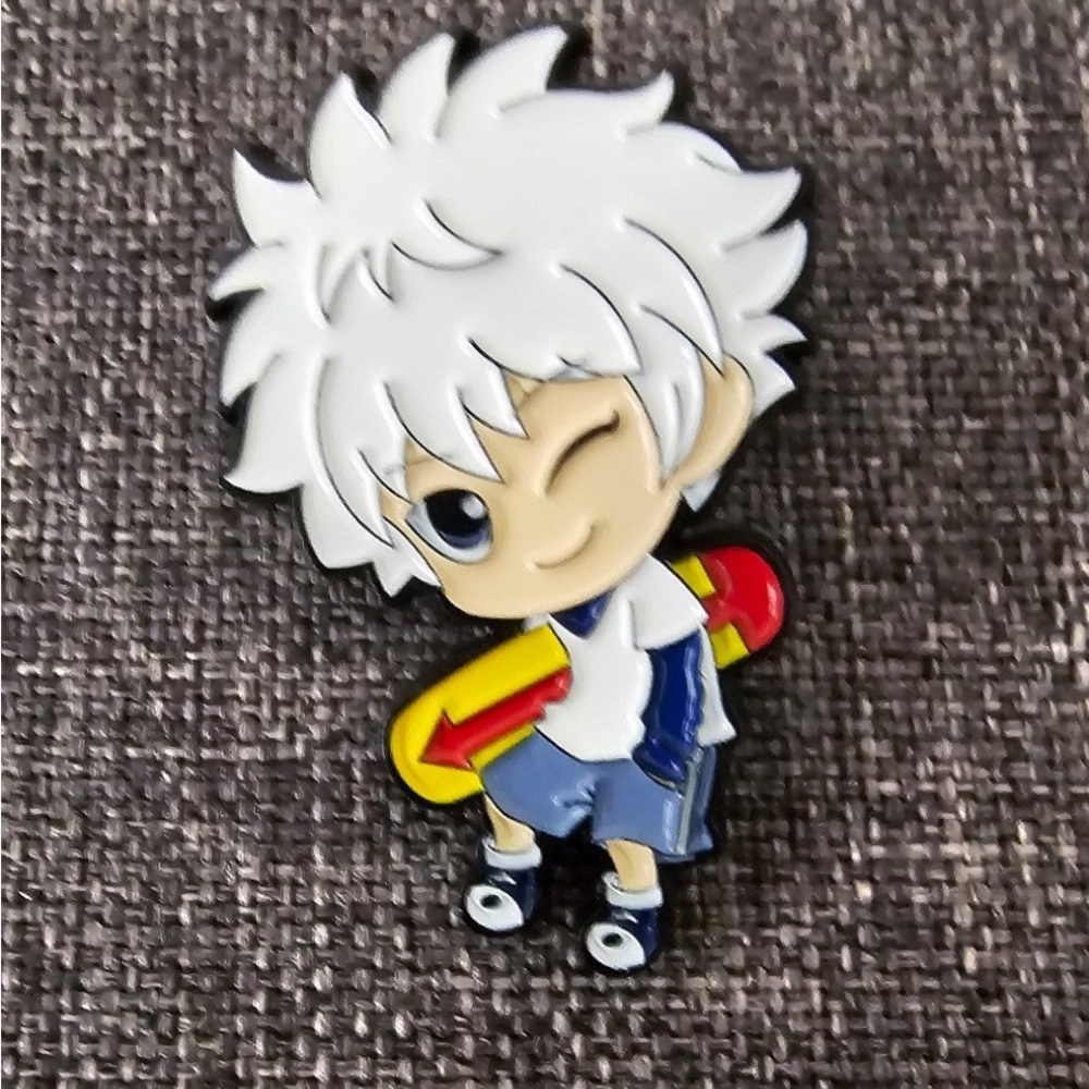 Killua Hunter x Hunter Manga Brooch Pin Japanese Anime